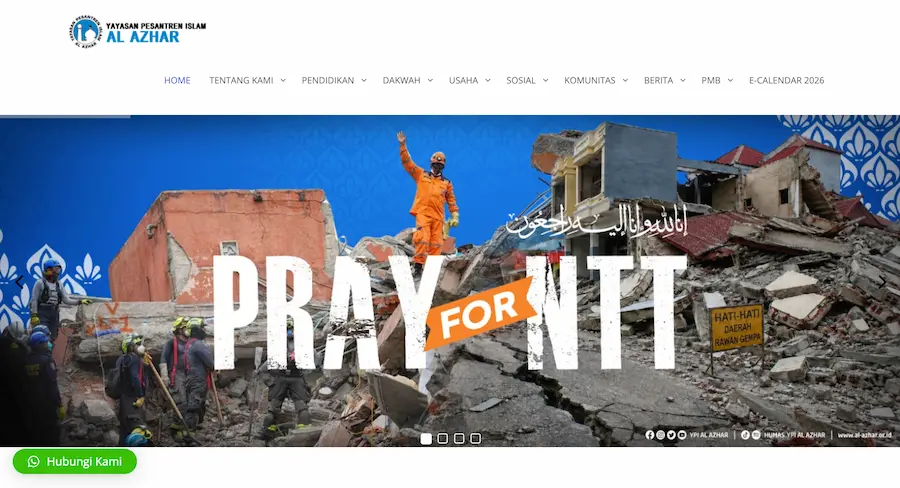 Al-Azhar Website Preview
