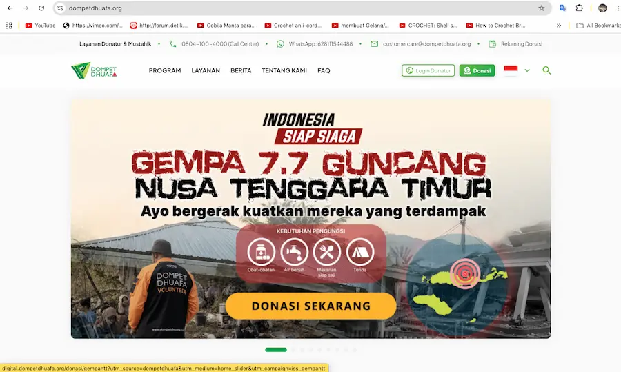 Dompet Dhuafa Website Preview