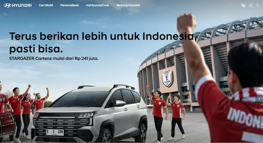 Hyundai Indonesia Website Preview