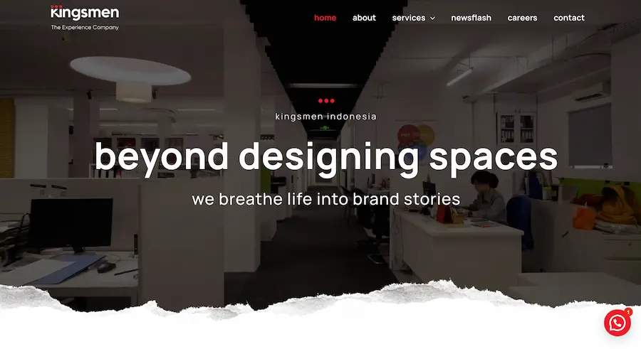 Kingsmen Indonesia Website Preview