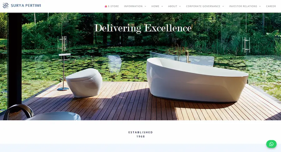 Surya Pertiwi Website Preview